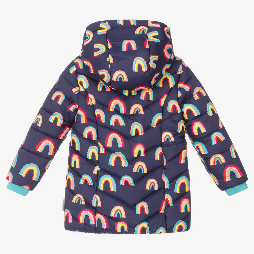 Hatley-معطف بافر هودي لون كحلي للبنات | Childrensalon Outlet