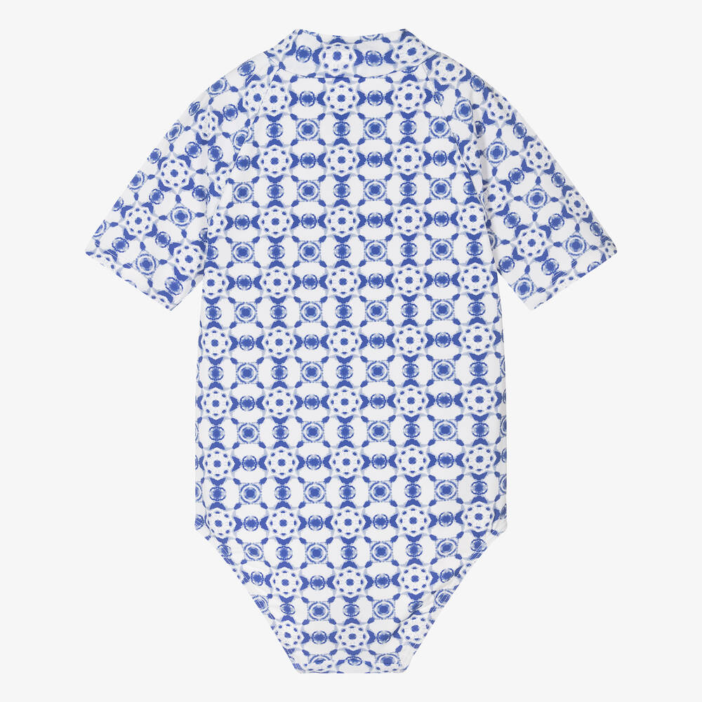 Hatley-مايّو لون أزرق وأبيض للبنات (UPF50+) | Childrensalon Outlet