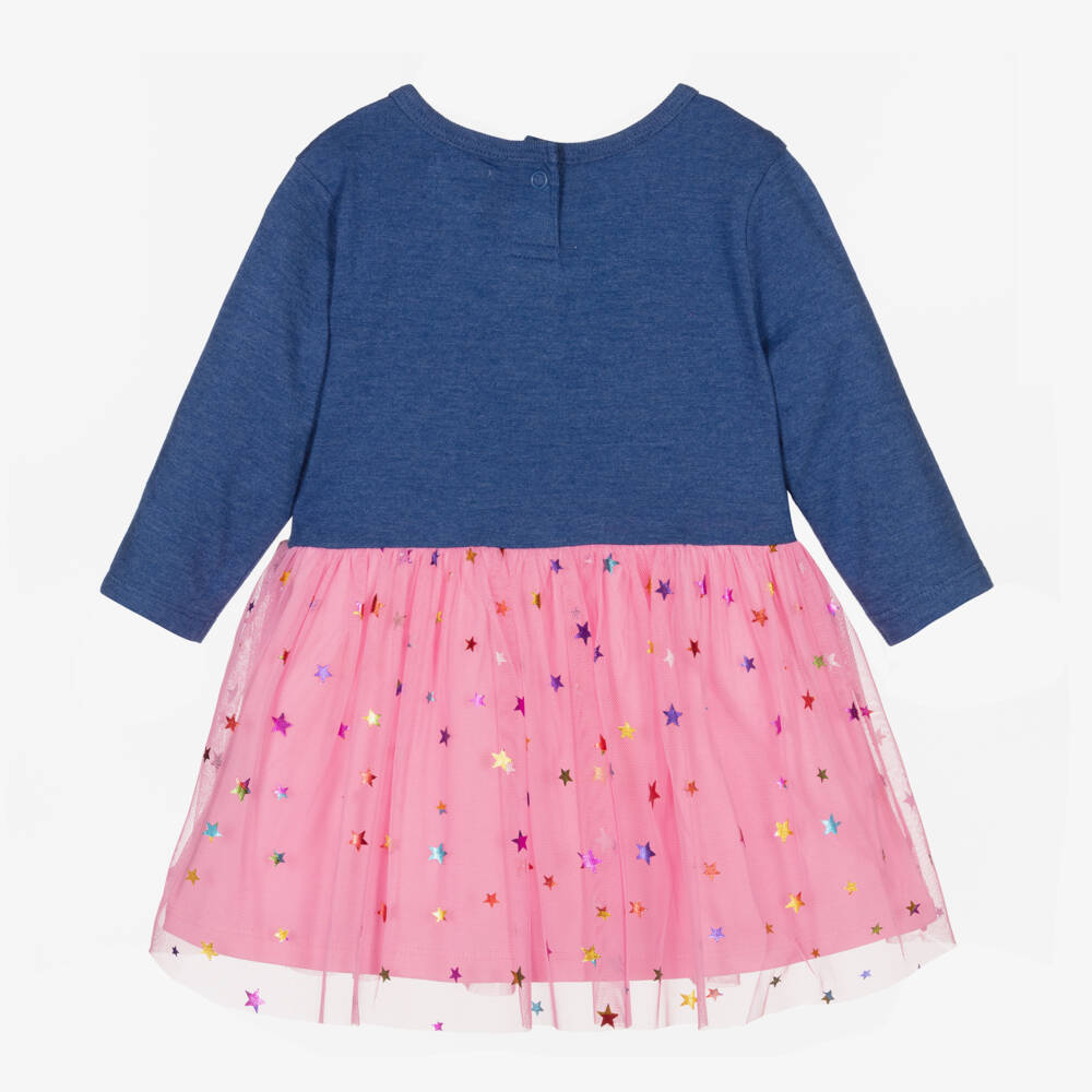Hatley-Розово-синее платье со звездами для девочек | Childrensalon Outlet