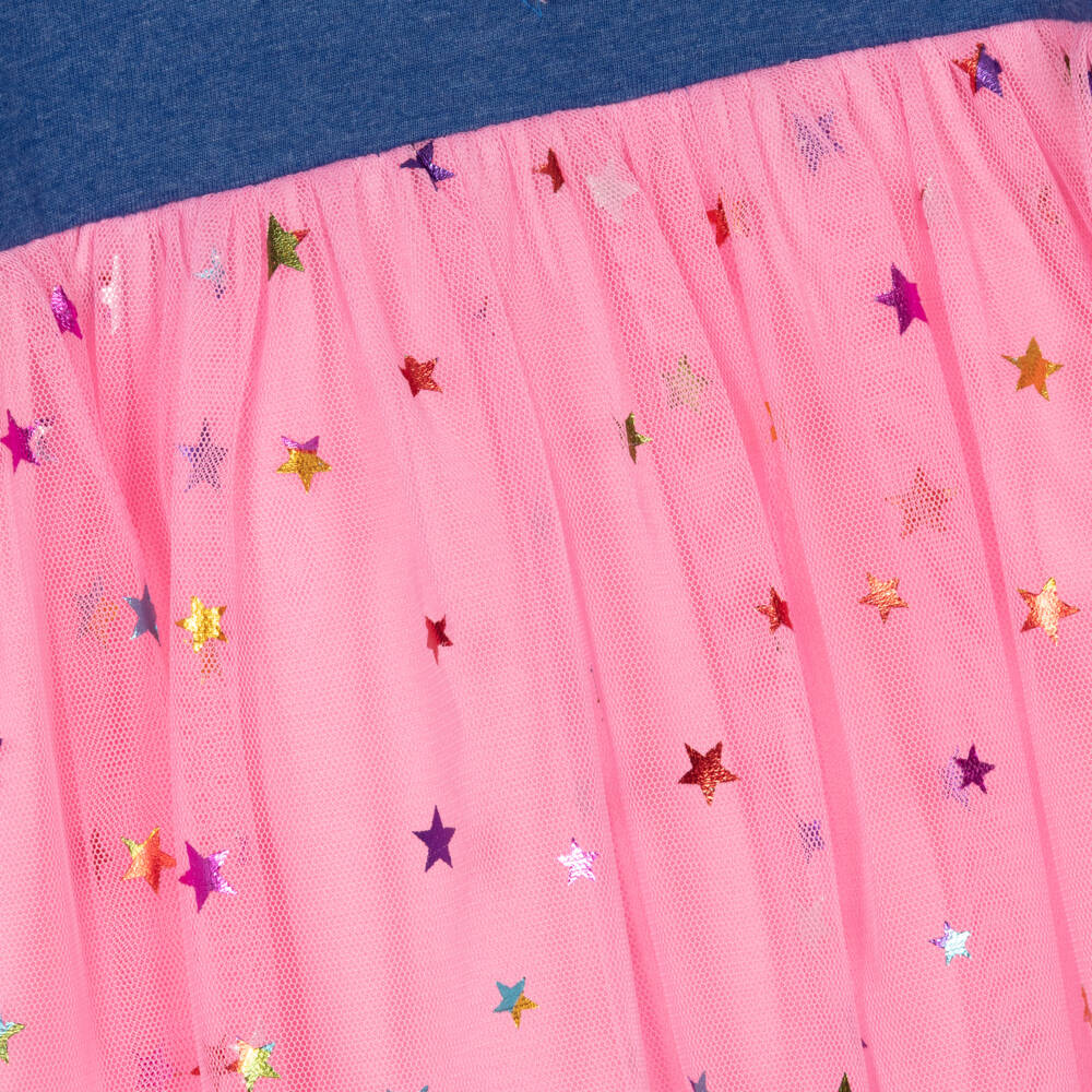 Hatley-Розово-синее платье со звездами для девочек | Childrensalon Outlet