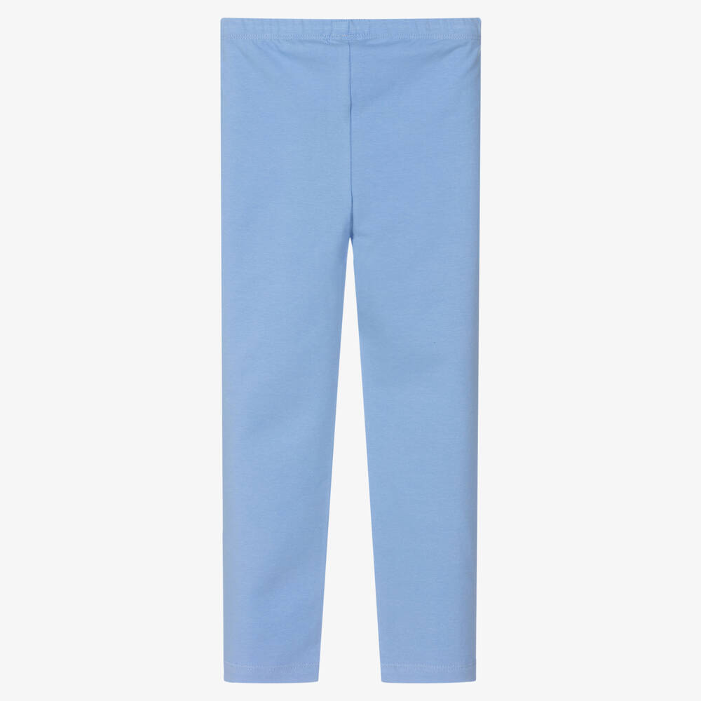 Hatley Girls Blue Rainbow Cotton Leggings Childrensalon Outlet