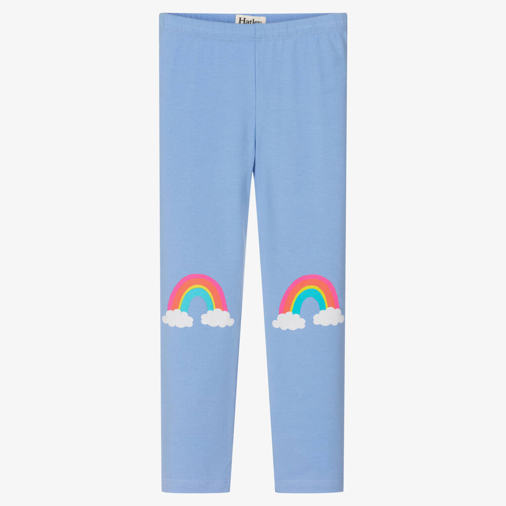 Hatley - Legging bleu arc-en-ciel en coton | Childrensalon