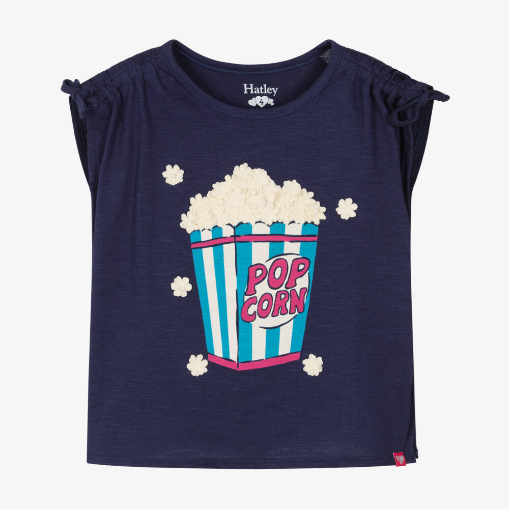Hatley-تيشيرت أزرق مجعد للبنات | Childrensalon Outlet