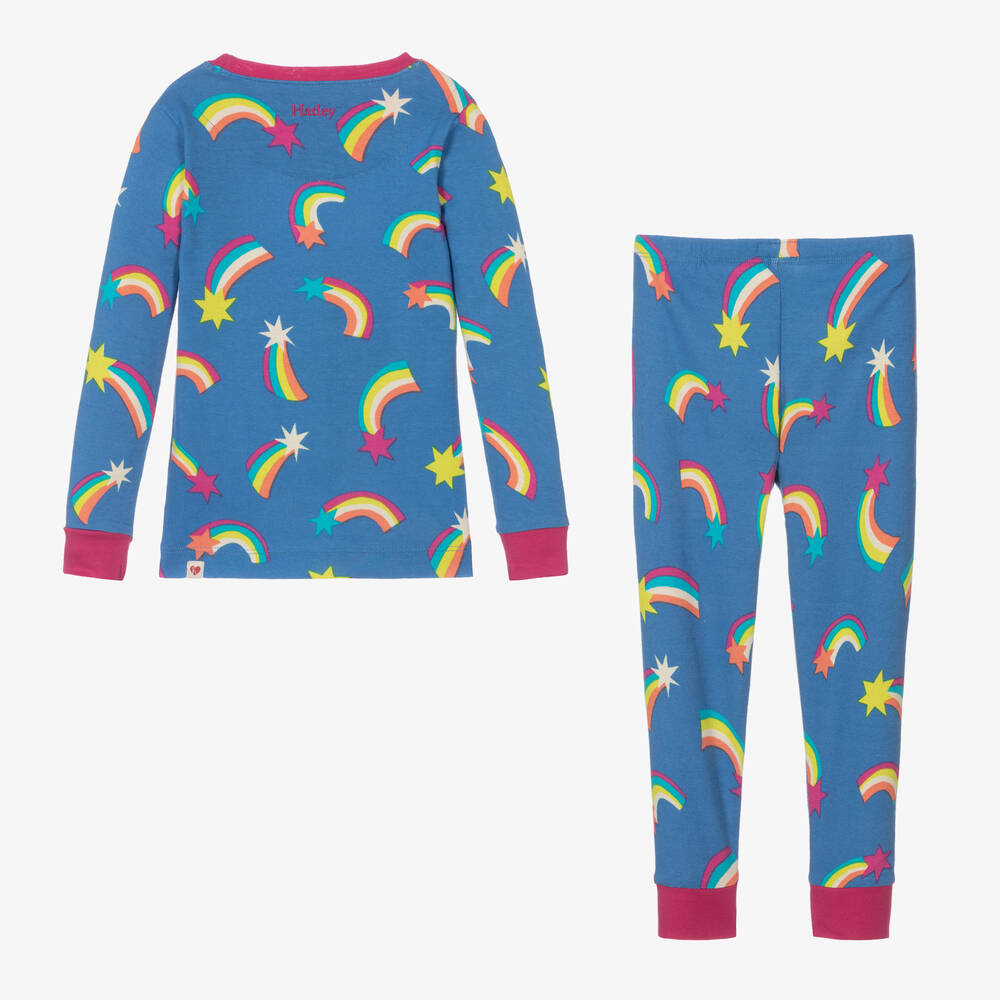 Hatley-بيجاما قطن لون أزرق للبنات | Childrensalon Outlet