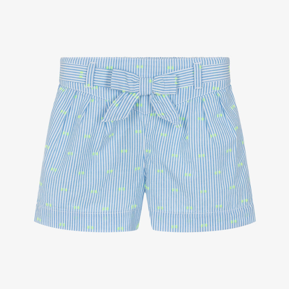 Hatley-Шорты синие с неоново-желтыми точками для девочек | Childrensalon Outlet