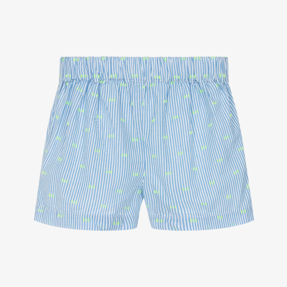 Hatley-Шорты синие с неоново-желтыми точками для девочек | Childrensalon Outlet