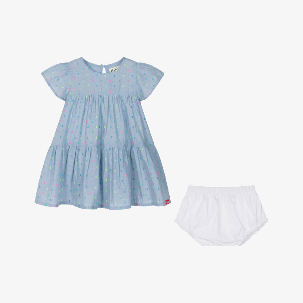 Hatley-فستان شامبراي للبنات بتفاصيل مزخرفة | Childrensalon Outlet