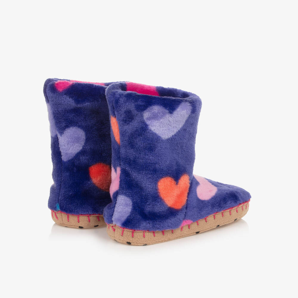 Hatley-Girls Comfy Heart Slippers | Childrensalon Outlet