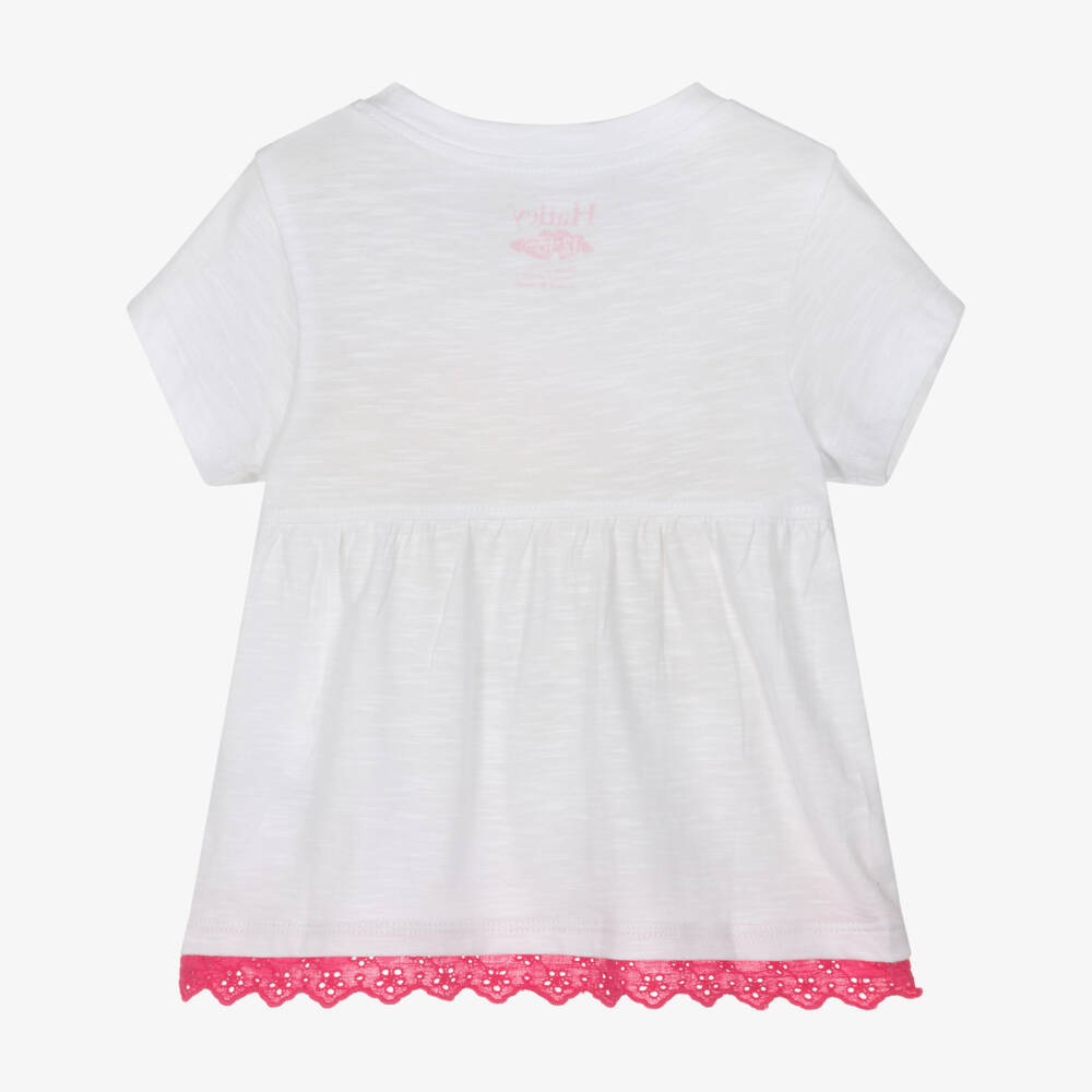 Hatley-تي شيرت قطن للبنات بتصميم قوس قزح مبهج | Childrensalon Outlet