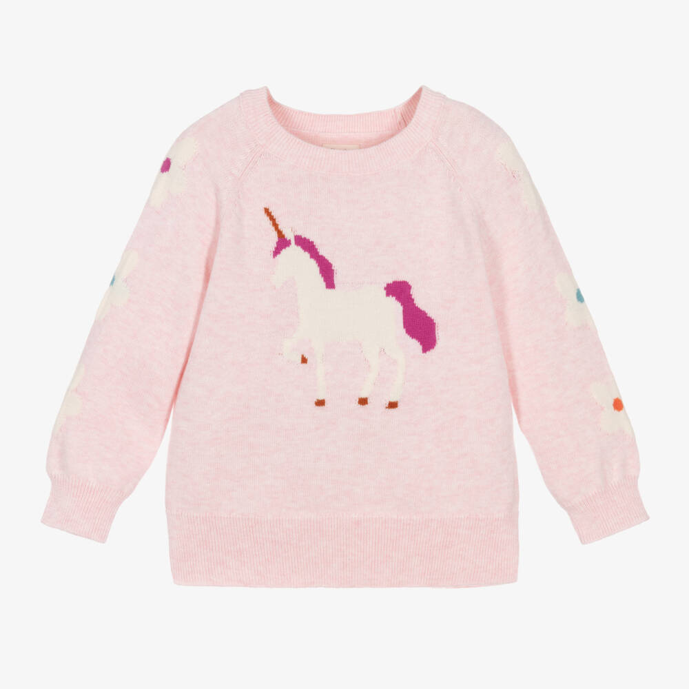 Hatley-Girls Cotton Unicorn Jumper | Childrensalon Outlet