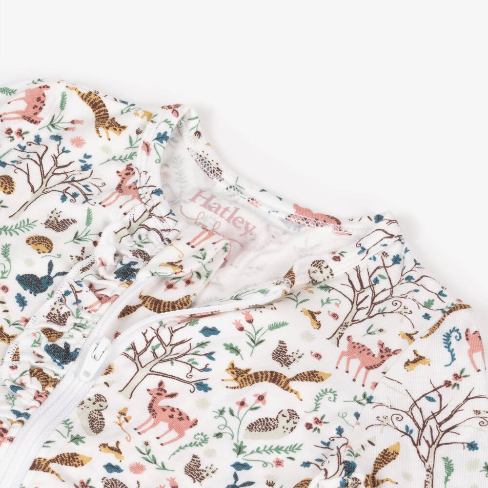 Hatley-أفرول بيبي غرو فيسكوز لون عاجي للبنات | Childrensalon Outlet