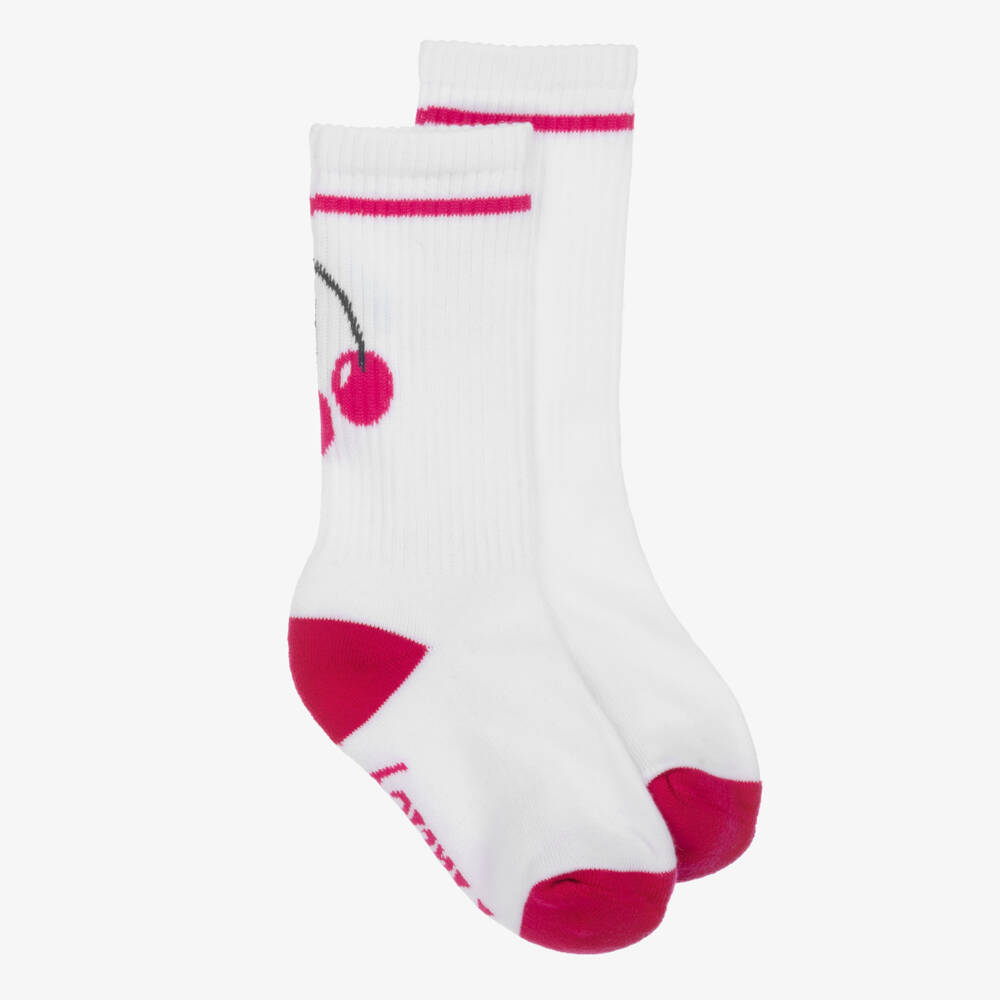 Hatley-Girls Delightful Cherry-Embellished Socks | Childrensalon Outlet
