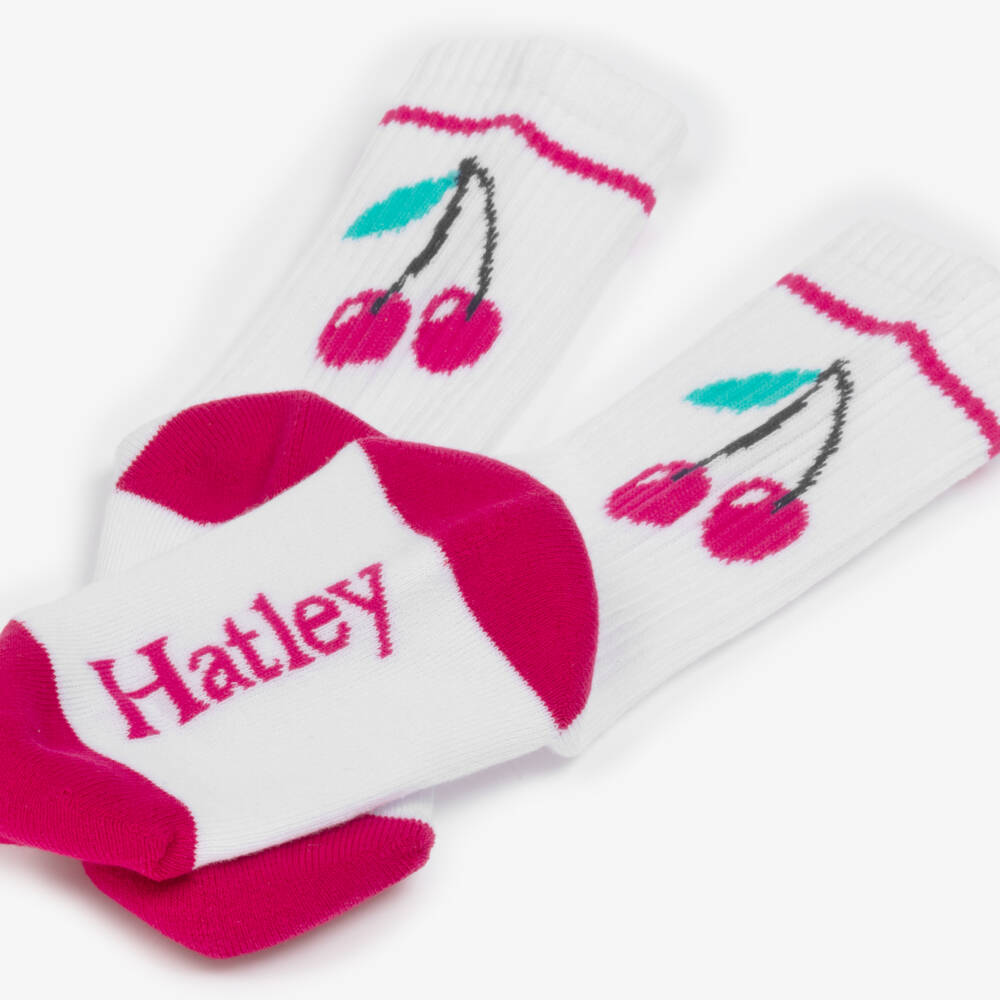 Hatley-Girls Delightful Cherry-Embellished Socks | Childrensalon Outlet
