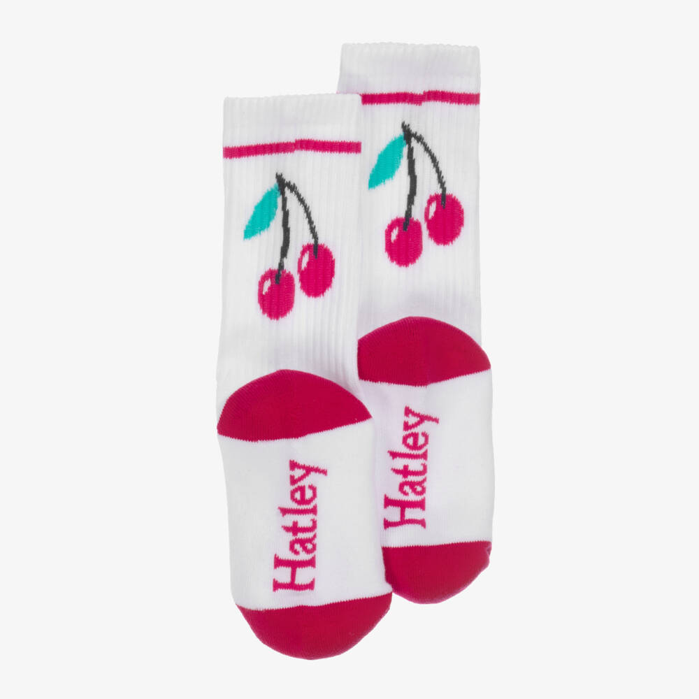 Hatley-Girls Delightful Cherry-Embellished Socks | Childrensalon Outlet