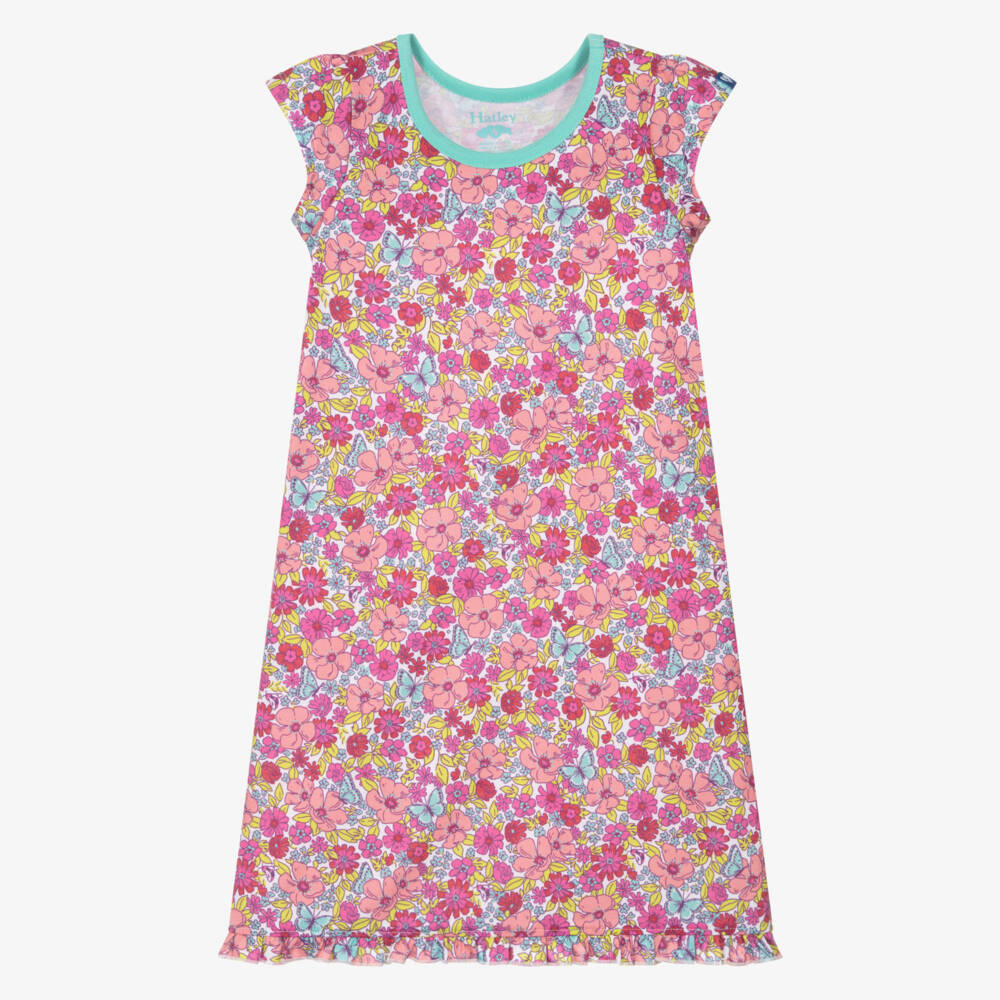 Hatley-فستان نوم وردي مزهر للبنات | Childrensalon Outlet