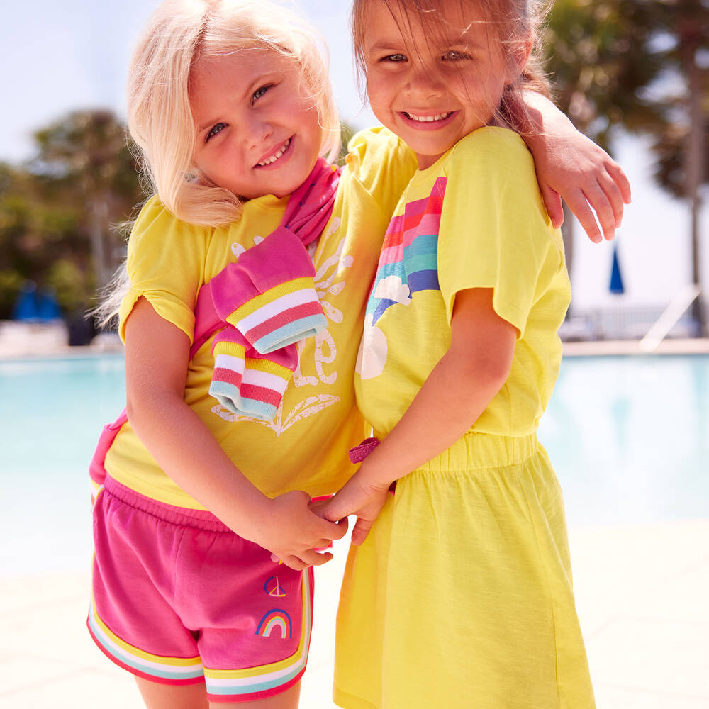 Hatley-شورت قطن لون زهري فيوشيا للبنات | Childrensalon Outlet