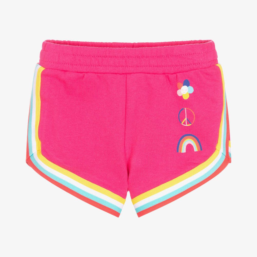 Hatley - Girls Fuchsia Pink Cotton Shorts | Childrensalon