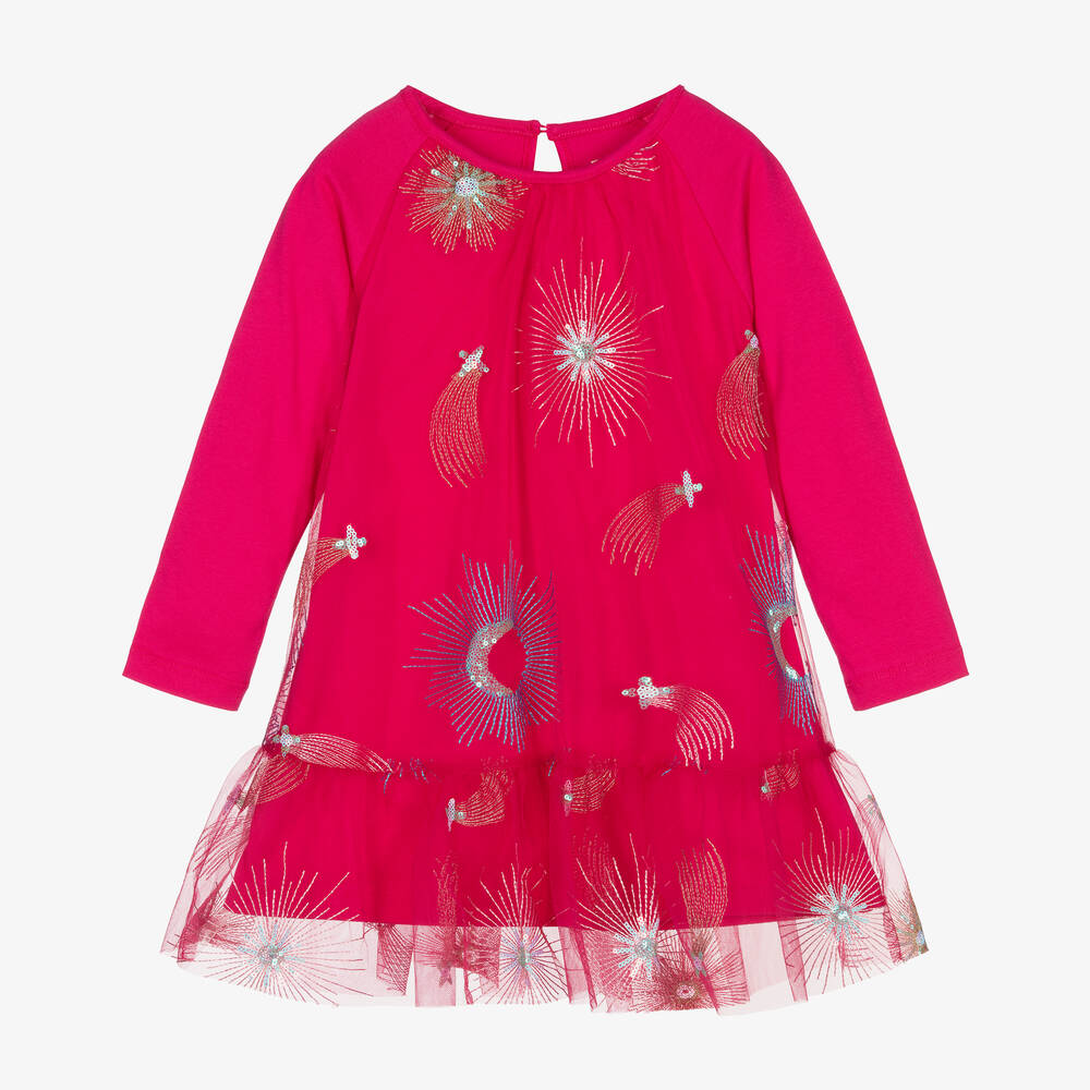 Hatley - Fuchsiarosa Kleid für Mädchen | Childrensalon