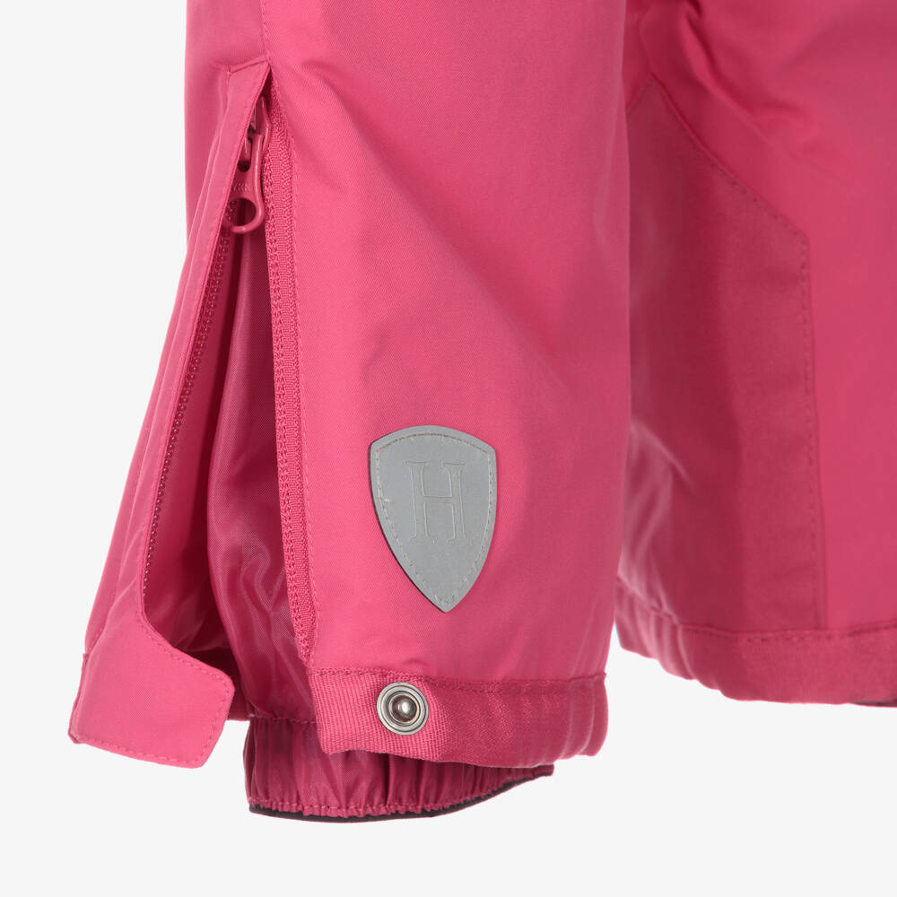 Hatley- Girls Fuchsia Pink Ski Salopettes | Childrensalon Outlet