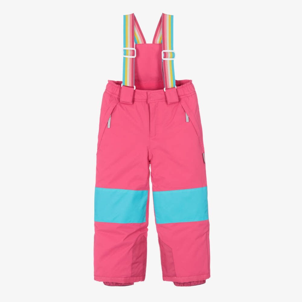 Hatley- Girls Fuchsia Pink Ski Salopettes | Childrensalon Outlet