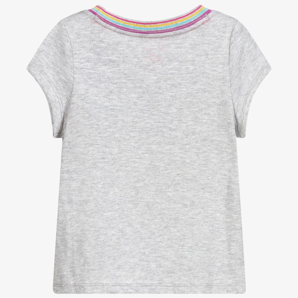 Hatley-Girls Grey Cotton T-Shirt | Childrensalon Outlet