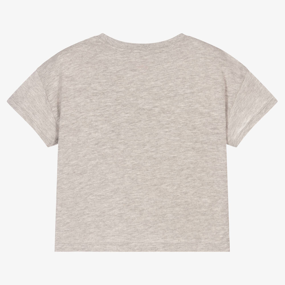 Hatley-Серая хлопковая футболка для девочек | Childrensalon Outlet