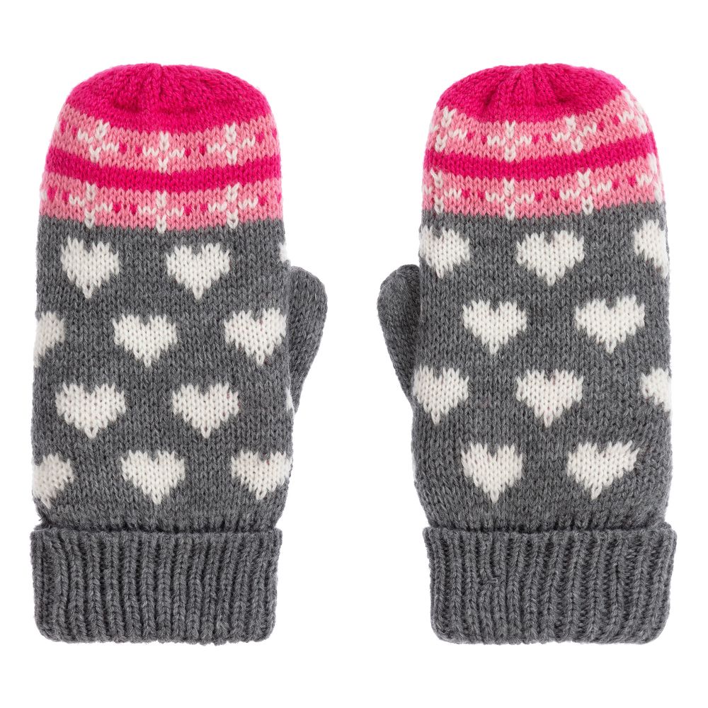 Hatley-Серые вязаные варежки для девочек | Childrensalon Outlet