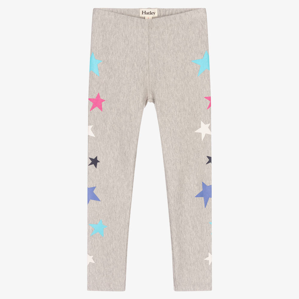 Hatley Girls Grey Star Leggings Childrensalon Outlet
