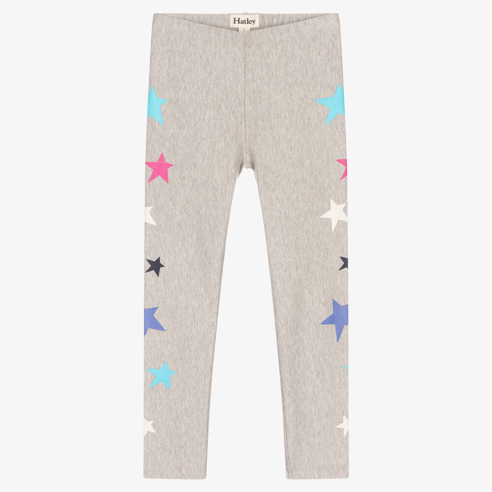 Hatley - Graue Leggings mit Sternen (M) | Childrensalon