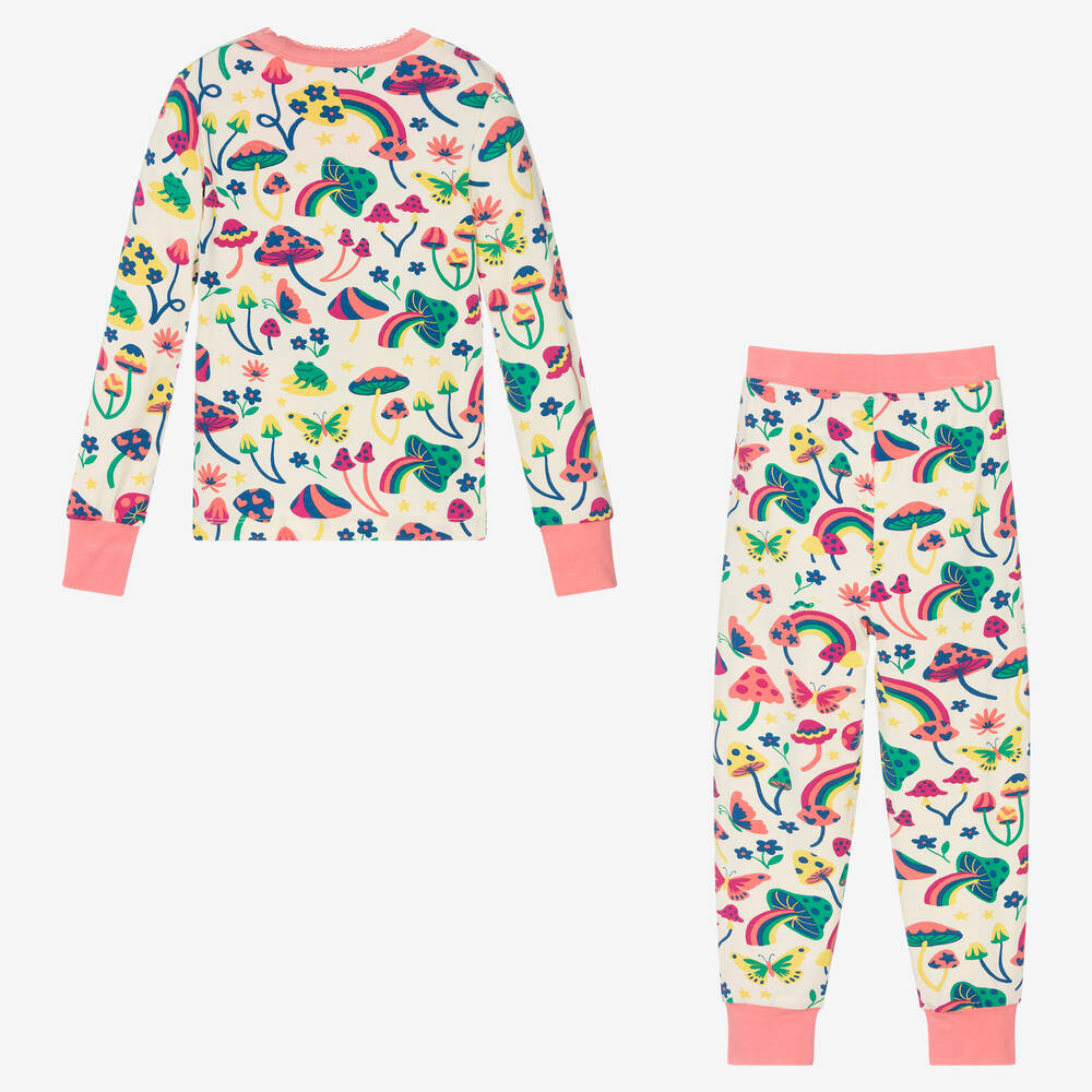Hatley-بيجاما فيسكوز جيرسي لون عاجي للبنات | Childrensalon Outlet