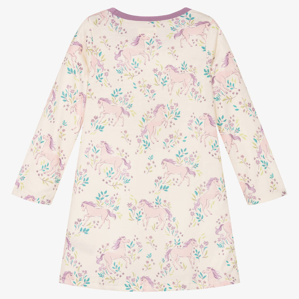 Hatley Long Sleeve Nightdress - Meadow Pony
