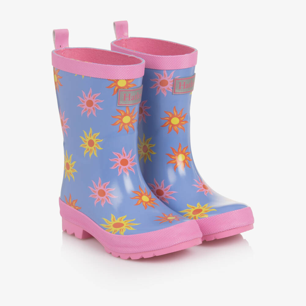 Hatley-Синие сапоги от дождя с выцветшими солнцами для девочек | Childrensalon Outlet