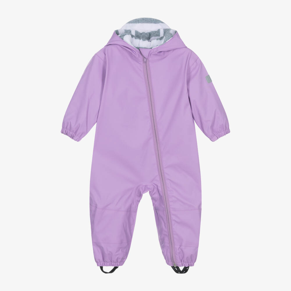 Little Blue House by Hatley-Girls Lilac Waterproof Puddlesuit | Childrensalon Outlet
