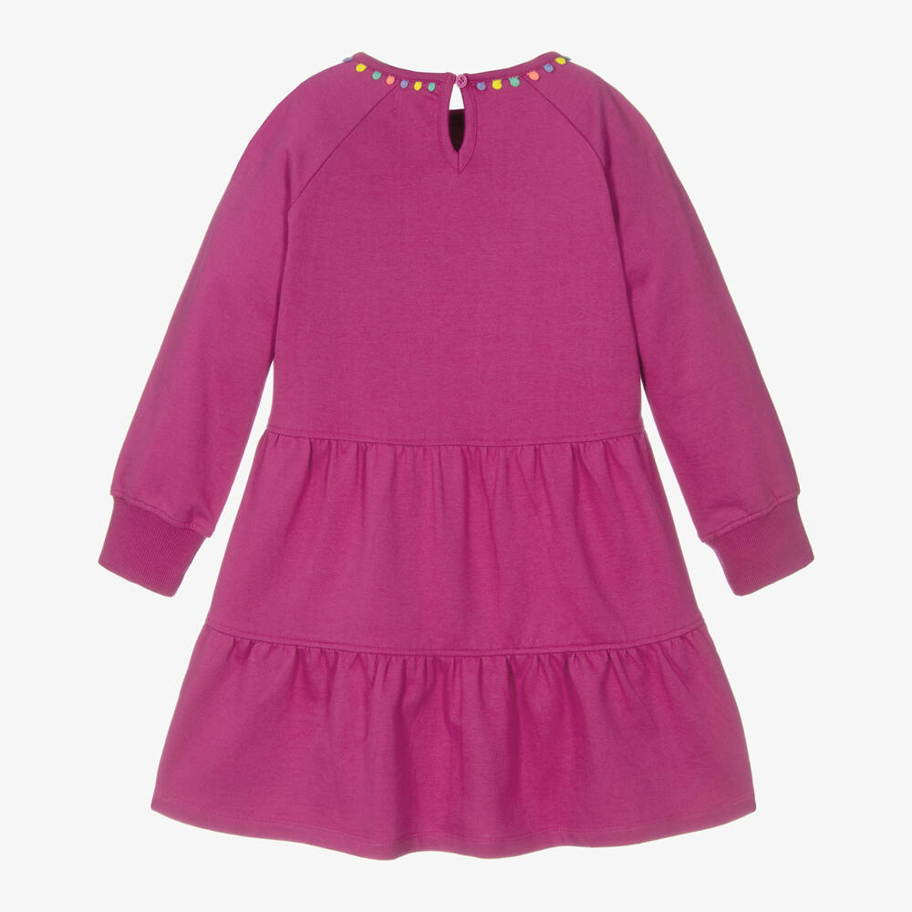 Hatley-Girls Magenta Cotton Jersey Dress | Childrensalon Outlet