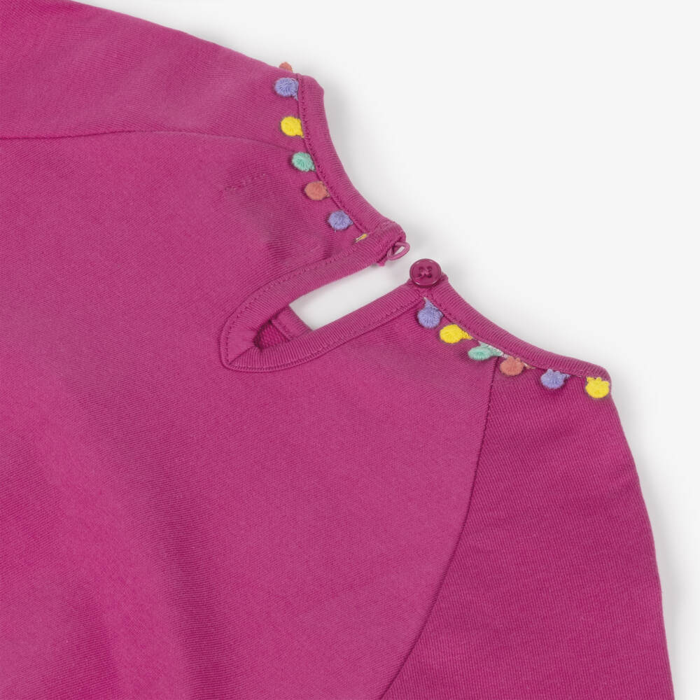 Hatley-Girls Magenta Cotton Jersey Dress | Childrensalon Outlet
