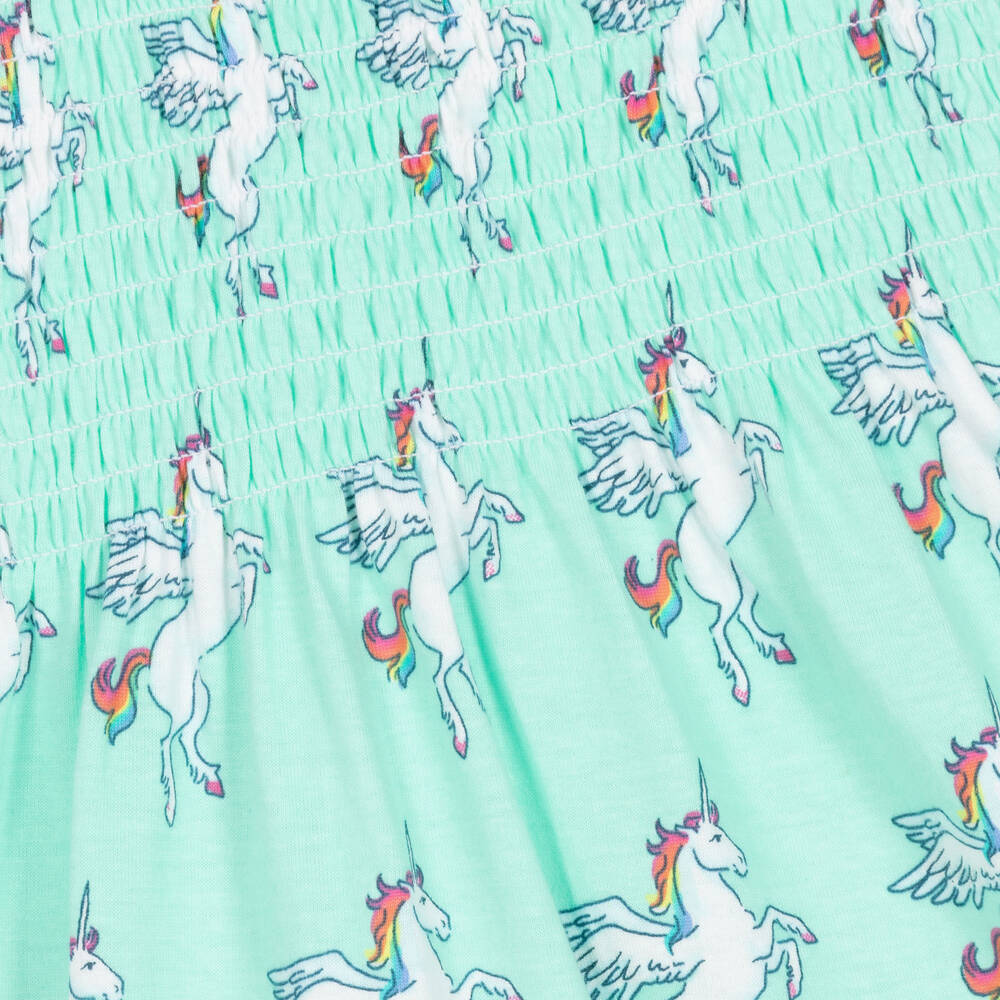 Hatley-فستان قطن لون أخضر نعناعي | Childrensalon Outlet