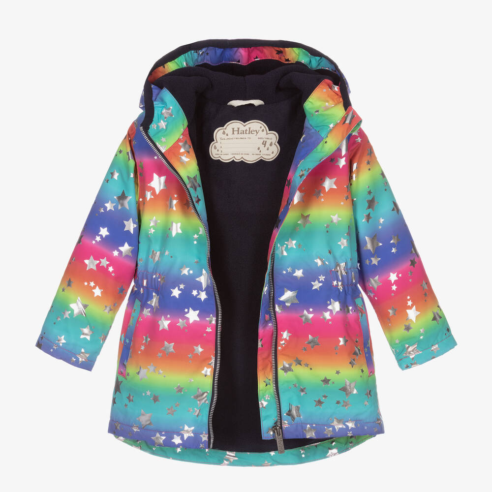 Hatley-Girls Multicoloured Raincoat | Childrensalon Outlet