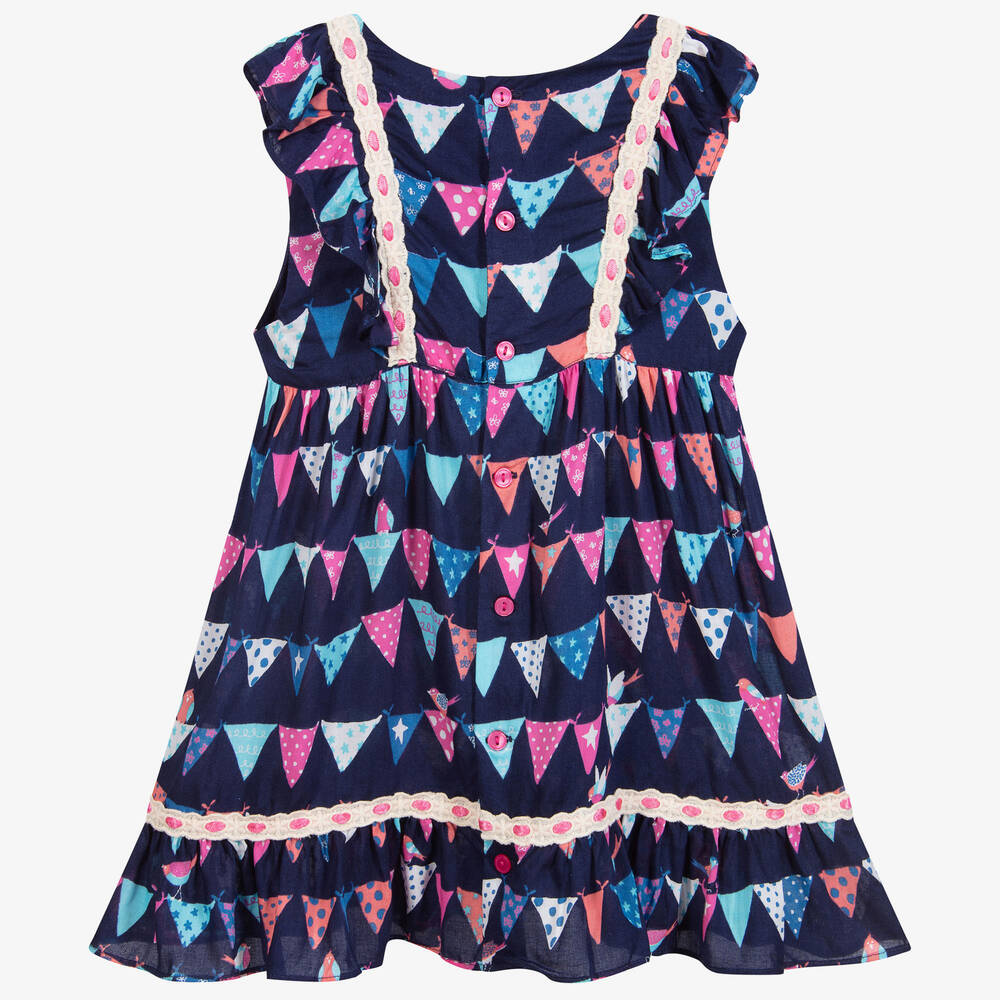 Hatley-Girls Navy Blue Dress | Childrensalon Outlet