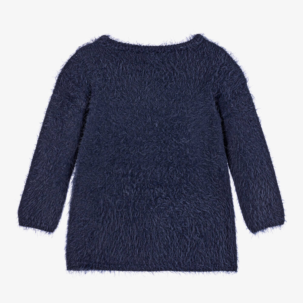 Hatley-بلوفر فلافي لون أزرق للبنات | Childrensalon Outlet