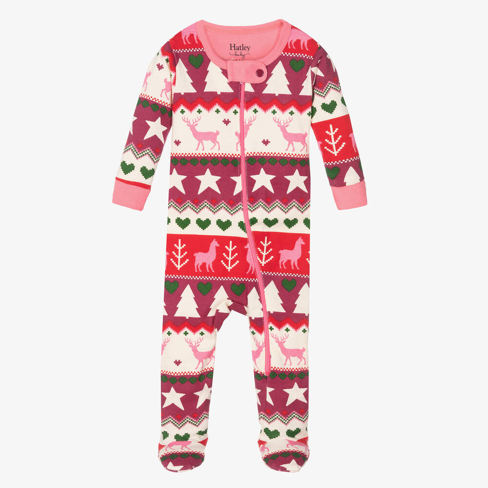 Hatley - Girls Organic Cotton Babygrow | Childrensalon