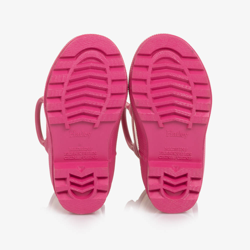 Hatley-جزمة مطاطية وردية للبنات بنقشة القطة | Childrensalon Outlet