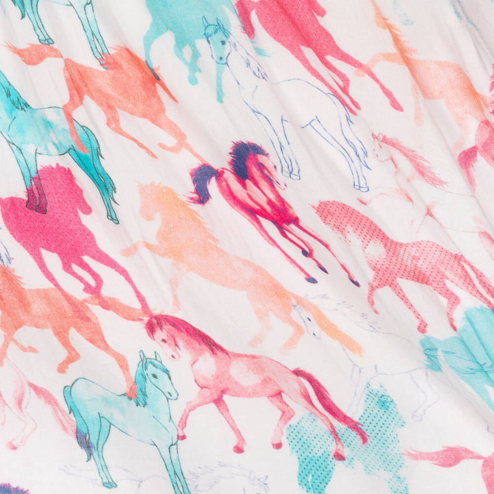 Hatley-فستان بطبعة حصان مودال لون زهري | Childrensalon Outlet