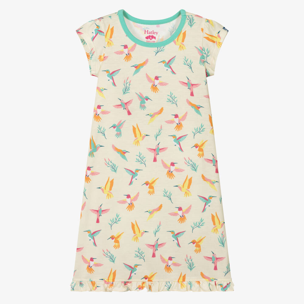 Hatley-Кремовая ночная рубашка с колибри | Childrensalon Outlet