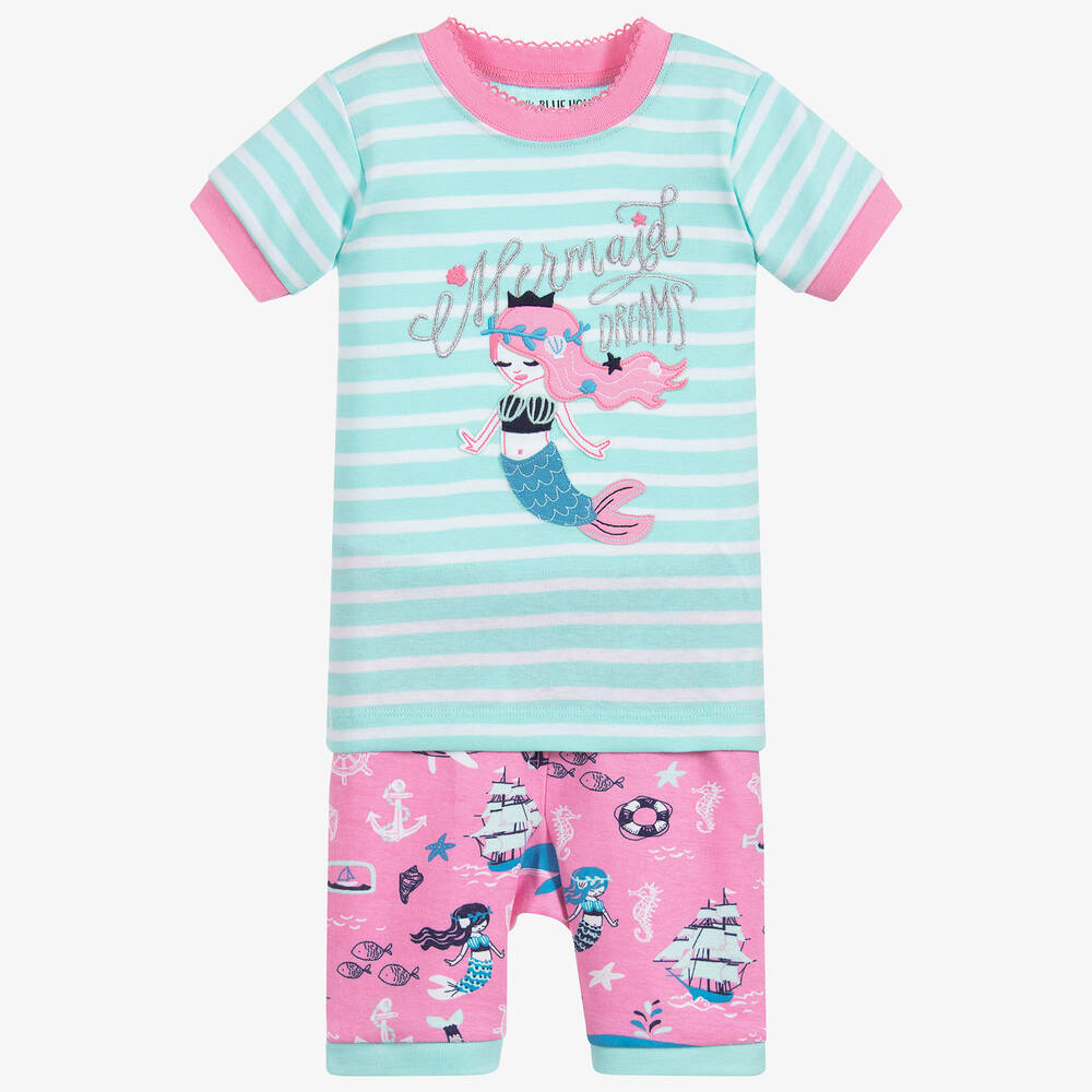 Hatley - Pyjama rose et bleu Fille | Childrensalon