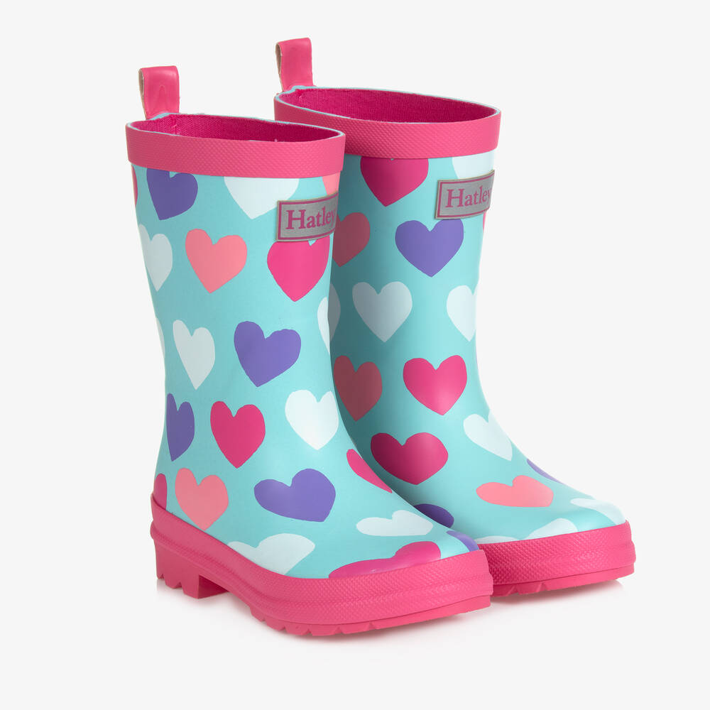 Hatley - Girls Pink & Blue Rain Boots | Childrensalon