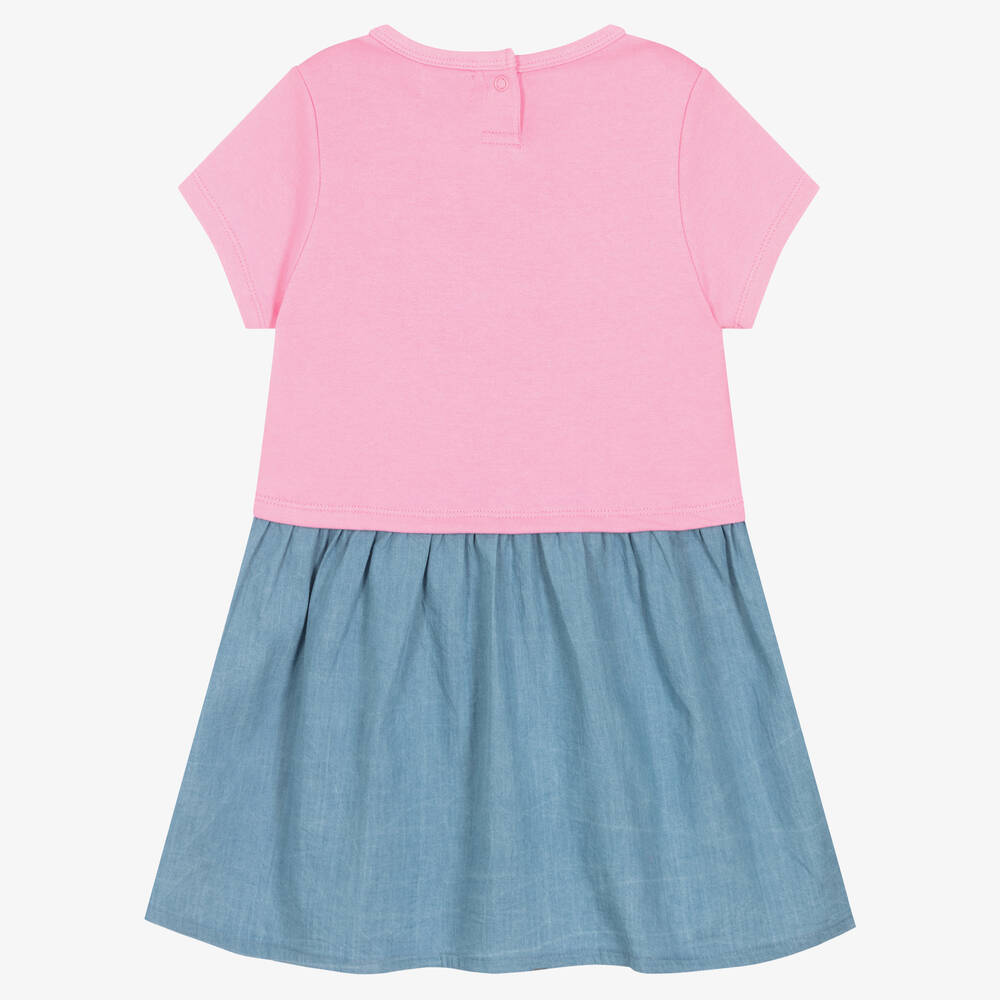 Hatley-Розово-голубое платье с единорогом | Childrensalon Outlet