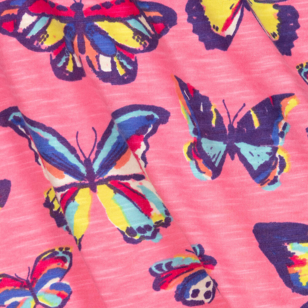 Hatley-Girls Pink Butterfly Dress | Childrensalon Outlet