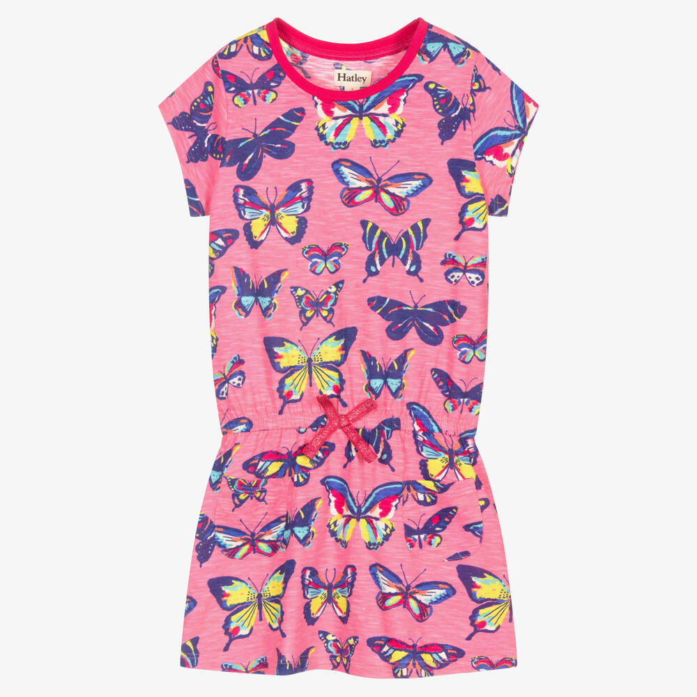 Hatley - Robe rose Papillons Fille | Childrensalon