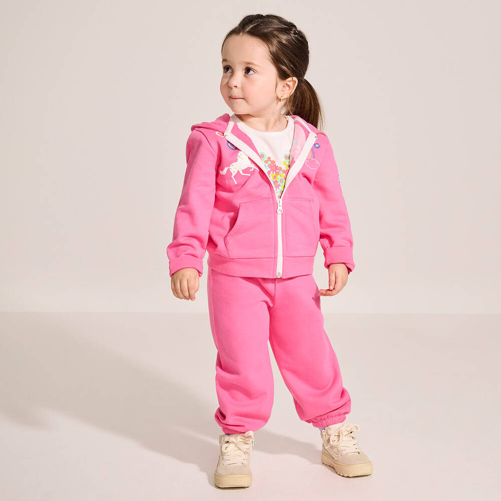 Hatley-Girls Pink Cotton Dreamer Hoodie | Childrensalon Outlet