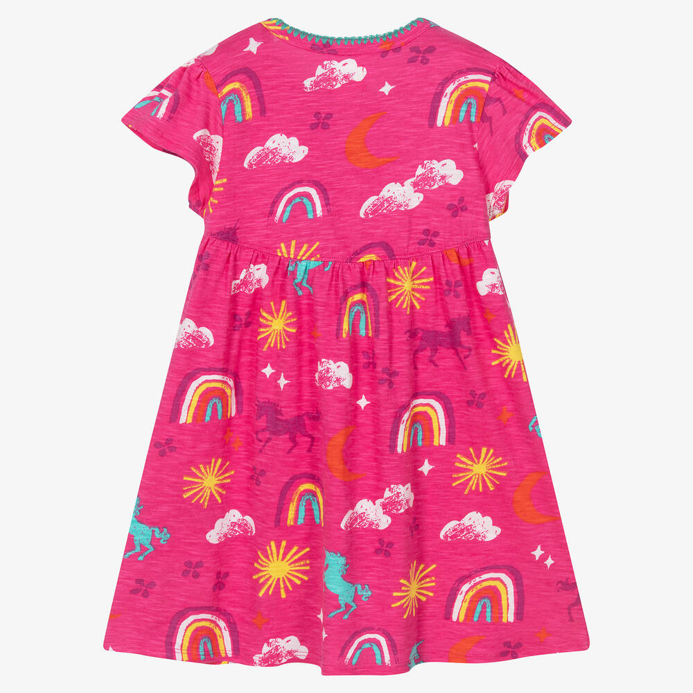 Hatley-Girls Pink Cotton Dress | Childrensalon Outlet